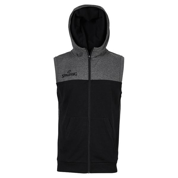 Kurtka Spalding Street Hooded Sleeveless. Czarne kurtki męskie Spalding, bez wzorów, eleganckie, bez ramiączek, bez kaptura. Za 266.00 zł.