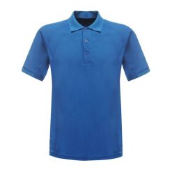 Męska Koszulka Polo Coolweave. Niebieskie koszulki polo męskie Regatta, m, bez wzorów, sportowe, bez kołnierzyka, bez ramiączek. Za 61.99 zł.