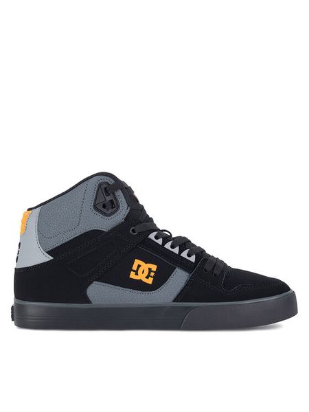DC Sneakersy PURE HIGH-TOP WC ADYS400043-XKNS Czarny. Czarne buty sportowe na co dzień męskie DC, m, bez wzorów, ze skóry, bez ramiączek, bez kaptura. Za 339.99 zł.