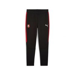 Spodnie dresowe Stade Rennais Evostripe. Czarne spodnie dresowe męskie Puma, bez wzorów, z dresówki. W wyprzedaży za 280.00 zł.