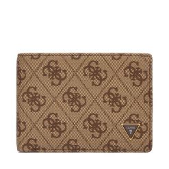 Portfel Guess. Brązowe portfele męskie Guess, z aplikacjami. Za 319.99 zł.