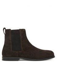 Calvin Klein Sztyblety Ess Rubber Chelsea Su HM0HM02055 Brązowy. Brązowe sztyblety męskie Calvin Klein, ze skóry, bez obcasa, bez zapięcia. Za 699.99 zł.