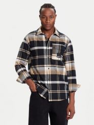Karl Lagerfeld Jeans Koszula A4M16004 Brązowy Regular Fit. Brązowe koszule męskie Karl Lagerfeld Jeans, m, bez wzorów, z bawełny, bez kołnierzyka, bez ramiączek. Za 649.99 zł.