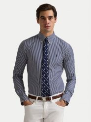 Polo Ralph Lauren Koszula 710929346017 Niebieski Custom Fit. Niebieskie koszule męskie Polo Ralph Lauren, m, bez wzorów, z bawełny, bez kołnierzyka, bez ramiączek. Za 539.99 zł.