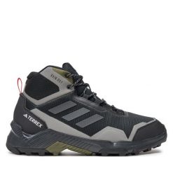 Trekkingi adidas. Czarne buty trekkingowe męskie ADIDAS, bez wzorów, sportowe, bez obcasa, bez zapięcia. Za 399.99 zł.