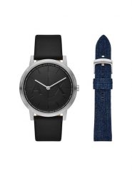 Armani Exchange Zegarek Dale AX7168SET Czarny. Czarne, analogowe zegarki męskie Armani Exchange. Za 569.99 zł.