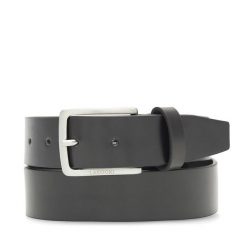 Pasek Męski Lasocki. Czarne paski męskie Lasocki, bez wzorów. Za 89.99 zł.