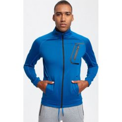Bluza treningowa męska BLMF200 - kobalt. Bluzy rozpinane męskie marki 4f. W wyprzedaży za 129.99 zł.