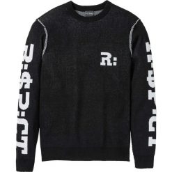 Sweter z bawełny z recyclingu Loose Fit bonprix czarny. Swetry męskie bonprix. Za 49.99 zł.