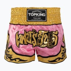 Spodenki treningowe Top King Thai Boxing. Czerwone szorty sportowe męskie TOP KING, bez wzorów, sportowe. Za 199.99 zł.