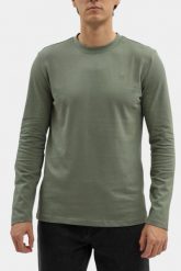 Męski Longsleeve Mustang Style Arlington Agave Green 1016874 6473. Zielone koszulki męskie z długim rękawem Mustang, m, bez wzorów, bez kołnierzyka, bez ramiączek. Za 119.99 zł.