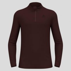 Bluza termoaktywna męska Odlo Merino 260 BL Top Turtle Neck LS Half Zip. Czerwone bielizna termoaktywna męska Odlo, m, bez wzorów, bez ramiączek. Za 425.19 zł.