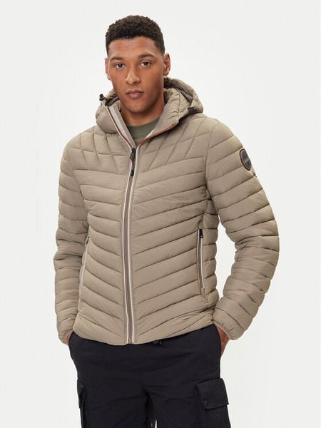 Napapijri Kurtka zimowa A-Lapaz H NP0A4I26 Beżowy Regular Fit. Brązowe kurtki męskie Napapijri, na zimę, m, bez wzorów, z syntetyku, bez ramiączek, bez kaptura. Za 709.99 zł.