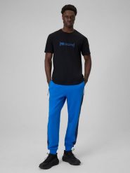 4F Spodnie dresowe joggery męskie - niebieskie M. Niebieskie spodnie dresowe męskie 4f, bez wzorów, z dresówki, długie. Za 159.99 zł.