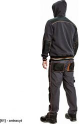 KNOXFIELD HOODIE - męska bluza z kapturem bawełna/poliester, wewnątrz nieszczotkowana tkanina frotte - antracyt XS. Bluzy z kapturem męskie CERVA, m, bez wzorów, z bawełny, z kapturem. Za 239.62 zł.