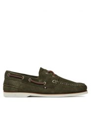 Tommy Hilfiger Półbuty Th Boat Shoe Core Suede FM0FM05387 Zielony. Zielone codzienne półbuty męskie Tommy Hilfiger, bez wzorów, ze skóry, bez obcasa, bez zapięcia. Za 339.99 zł.