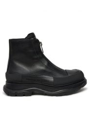 MCQ Alexander McQueen Kozaki 758774WHZ6U Czarny. Czarne buty zimowe męskie McQ Alexander McQueen, bez wzorów, ze skóry, bez obcasa, bez zapięcia. Za 3,869.00 zł.