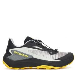 Buty do biegania Salomon. Szare buty do biegania męskie Salomon, bez wzorów, bez zapięcia, do biegania. Za 499.99 zł.