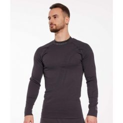 Bluza męska z wełną merino Brubeck THERMO WOOL by Pustelnik. Szare bluzy nierozpinane męskie Brubeck, m, bez wzorów, z wełny, sportowe, bez ramiączek, bez kaptura. Za 243.99 zł.
