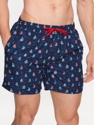 CMP Szorty sportowe 33R9127 Granatowy Regular Fit. Niebieskie szorty sportowe męskie CMP, bez wzorów, z syntetyku, sportowe. Za 89.99 zł.