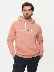 Tommy Hilfiger Bluza Logo MW0MW11599 Pomarańczowy Regular Fit. Brązowe bluzy nierozpinane męskie Tommy Hilfiger, m, bez wzorów, z bawełny, bez ramiączek, bez kaptura. Za 369.99 zł.