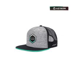 Czapka z daszkiem Aztron Hex Grey Logo. Szare czapki męskie AZTRON, bez wzorów, z bawełny, sportowe. Za 45.99 zł.
