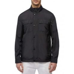 Kurtka GEOX M PIEVE Czarny. Czarne kurtki męskie Geox, m, bez wzorów, z tkaniny, casualowe, bez ramiączek, bez kaptura. Za 616.99 zł.