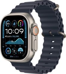 Smartwatch Apple Watch Ultra 2 GPS + Cellular 49mm Titanium Case Ocean Band Granatowy (MX4D3KS/A). Niebieskie zegarki smartwatch Apple. Za 4,705.28 zł.