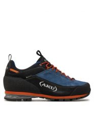 Aku Trekkingi Link Gtx GORE-TEX 378 Niebieski. Niebieskie buty trekkingowe męskie Aku, bez wzorów, z gore-texu, sportowe, bez obcasa, bez zapięcia. Za 769.99 zł.