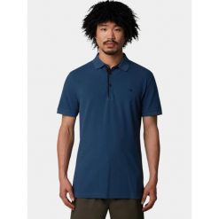 Koszulka polo męska The North Face M Premium Slim. Niebieskie koszulki polo męskie The North Face, l, bez wzorów, sportowe, bez kołnierzyka, bez ramiączek. Za 189.99 zł.