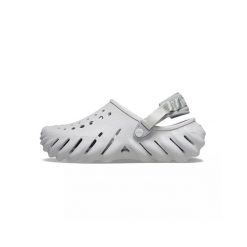 Sandały Crocs Echo w kolorze szarym. Szare sandały męskie Crocs, z materiału, bez zapięcia. Za 299.99 zł.