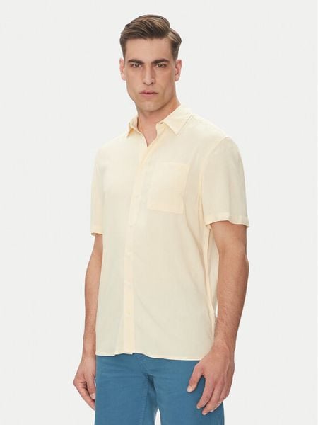 Blend Koszula 20716363 Beżowy Regular Fit. Brązowe koszule męskie Blend, m, bez wzorów, z wiskozy, bez kołnierzyka, bez ramiączek. Za 79.99 zł.