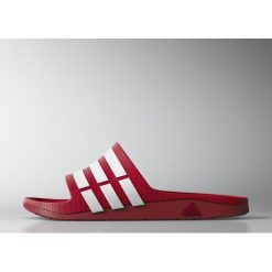 Czerwone Klapki adidas Duramo Slide M G15886. Czerwone klapki i japonki męskie ADIDAS, bez wzorów, z gumy. W wyprzedaży za 108.96 zł.