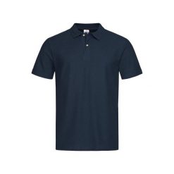 Męska Koszulka Polo Lux. Niebieskie koszulki polo męskie Stedman, m, bez wzorów, bez kołnierzyka, bez ramiączek. Za 66.99 zł.