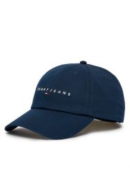 Tommy Jeans Czapka z daszkiem Tjm Linear Logo Cap AM0AM12958 Granatowy. Niebieskie czapki męskie Tommy Jeans, bez wzorów, z bawełny. Za 129.99 zł.