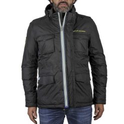 Parka Peak Mountain Cowai. Czarne parki męskie Peak Mountain, na zimę, m, bez wzorów, bez kaptura. W wyprzedaży za 331.00 zł.