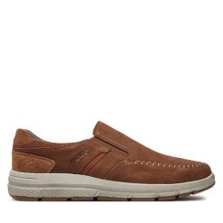 Półbuty Josef Seibel. Brązowe codzienne półbuty męskie Josef Seibel, bez wzorów, bez obcasa, bez zapięcia. Za 329.99 zł.
