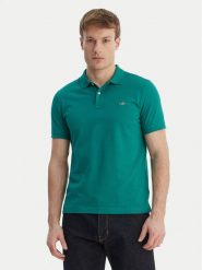 Gant Polo Shield 2220 Zielony. Zielone koszulki polo męskie Gant, m, bez wzorów, z bawełny, bez kołnierzyka, bez ramiączek. Za 378.99 zł.