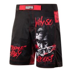 Spodenki do Grapplingu MMA BJJ K1 męskie EXTREME HOBBY WHY SO SERIOUS. Czarne szorty sportowe męskie EXTREME HOBBY, bez wzorów, z poliesteru, sportowe. Za 219.00 zł.
