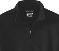 Carhartt Bluza Carhartt Quarter Zip Mid Mock Neck Black. Czarne bluzy nierozpinane męskie Carhartt, m, bez wzorów, bez ramiączek, bez kaptura. Za 241.31 zł.