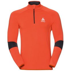 Odlo Bluza męska Midlayer 1/2 zip DIOXIDE pomarańczowa r. L (612262). Bluzy bez kaptura męskie marki bonprix. Za 250.19 zł.
