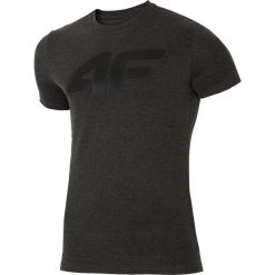 T-shirt męski TSM025 - ciemny szary melanż. T-shirty męskie marki 4f. W wyprzedaży za 59.99 zł.
