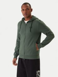 EA7 Emporio Armani Bluza 8NPM33 PJVRZ Zielony Regular Fit. Zielone bluzy rozpinane męskie EA7 Emporio Armani, l, bez wzorów, z bawełny, bez ramiączek, bez kaptura. Za 479.99 zł.