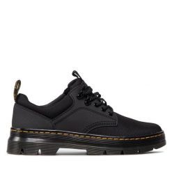 Półbuty Dr. Martens. Czarne codzienne półbuty męskie Dr. Martens, bez wzorów, bez obcasa, bez zapięcia. Za 399.99 zł.