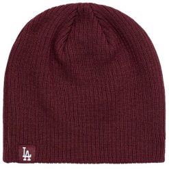 Czapka męska Skully Los Angeles Dodgers Hat. Czerwone czapki męskie New Era, bez wzorów. Za 109.99 zł.