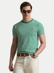 Polo Ralph Lauren T-Shirt 710956828500 Zielony Slim Fit. Zielone koszulki polo męskie Polo Ralph Lauren, m, bez wzorów, z bawełny, bez kołnierzyka, bez ramiączek. Za 419.99 zł.