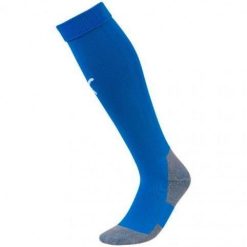 Getry piłkarskie Puma Liga Core Socks. Białe legginsy męskie Puma, bez wzorów, z bawełny, do piłki nożnej. Za 43.00 zł.