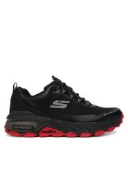 Skechers Trekkingi MAX PROTECT PROMOTE 237669/BKRD Czarny. Czarne buty trekkingowe męskie Skechers, bez wzorów, ze skóry, bez zapięcia, trekkingowe. Za 479.99 zł.