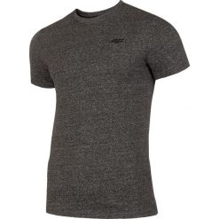 T-shirt męski TSM300 - głęboka czerń melanż. T-shirty męskie marki 4f. Za 39.99 zł.