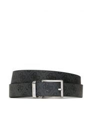 Guess Pasek Męski Vezzola Belts BM7541 LEA35 Czarny. Czarne paski męskie Guess, z aplikacjami, ze skóry. Za 179.99 zł.
